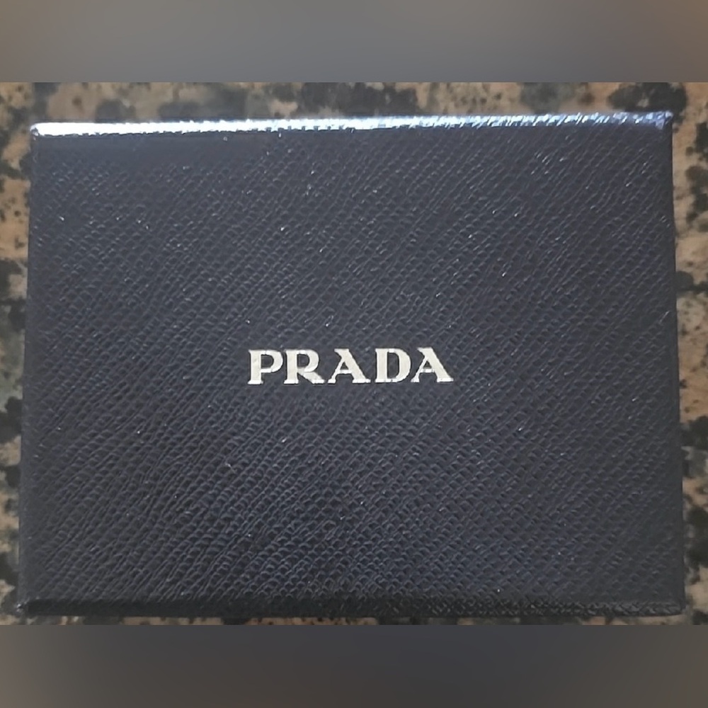 Silver Belt Chain With A Prada Lock And Key - image 2